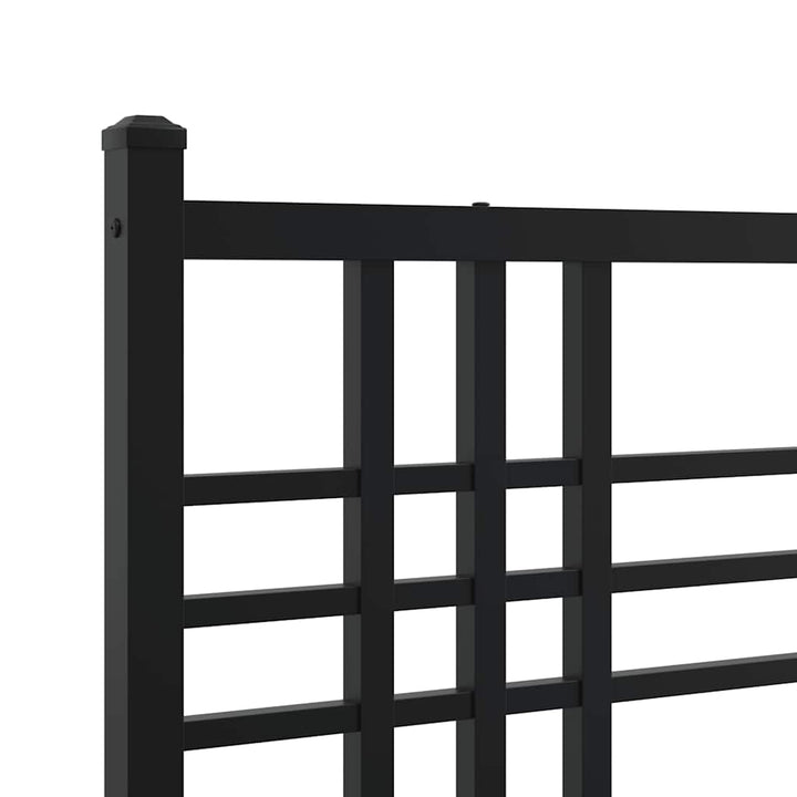 udskiftningsgavl 193 cm metal sort