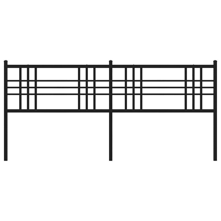 udskiftningsgavl 200 cm metal sort
