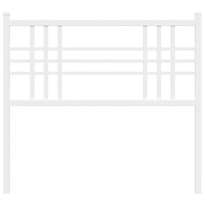 udskiftningsgavl 107 cm metal hvid
