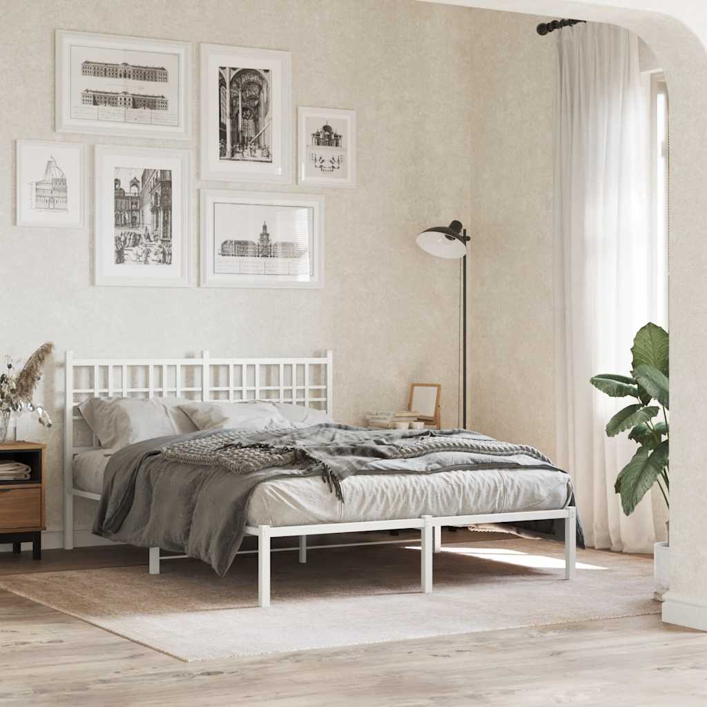 udskiftningsgavl 120 cm metal hvid