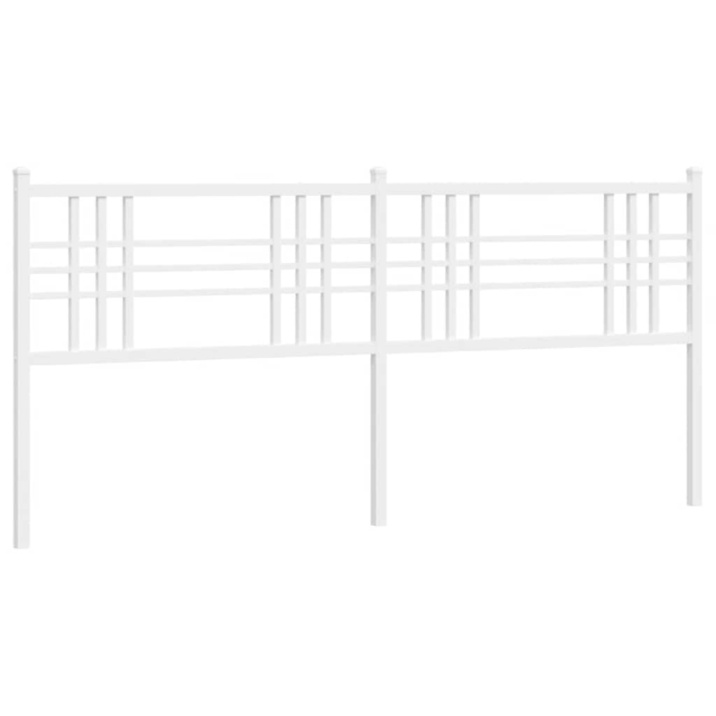 udskiftningsgavl 200 cm metal hvid