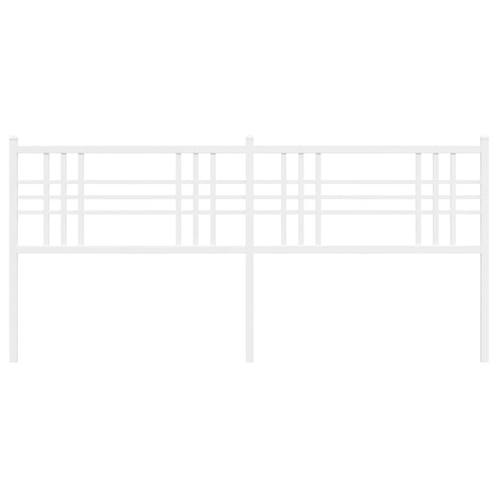 udskiftningsgavl 200 cm metal hvid
