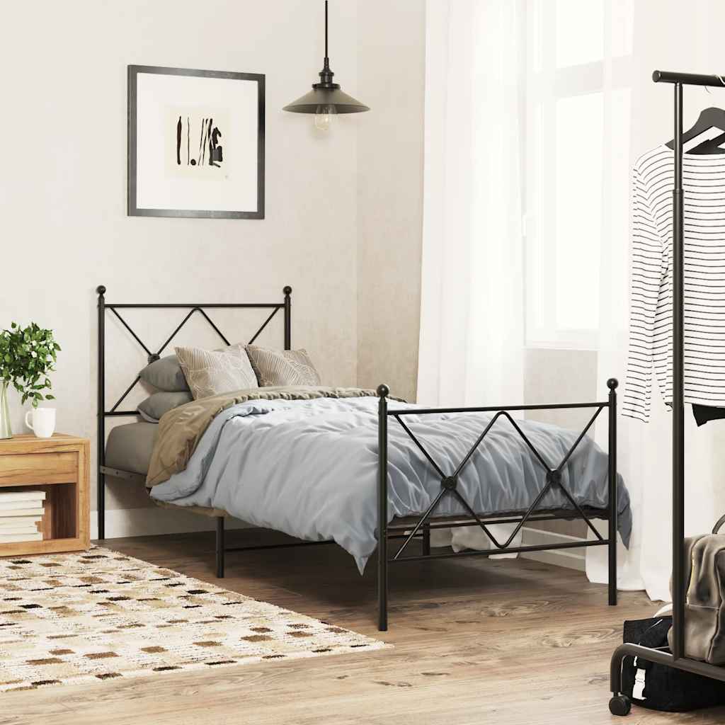 udskiftningsgavl 75 cm metal sort