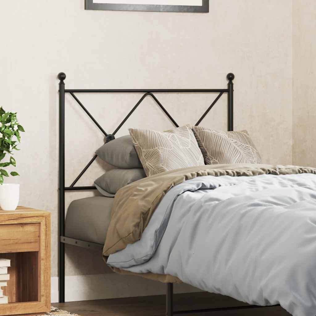 udskiftningsgavl 75 cm metal sort
