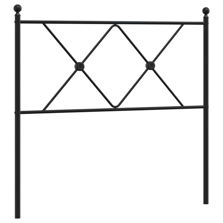 udskiftningsgavl 90 cm metal sort