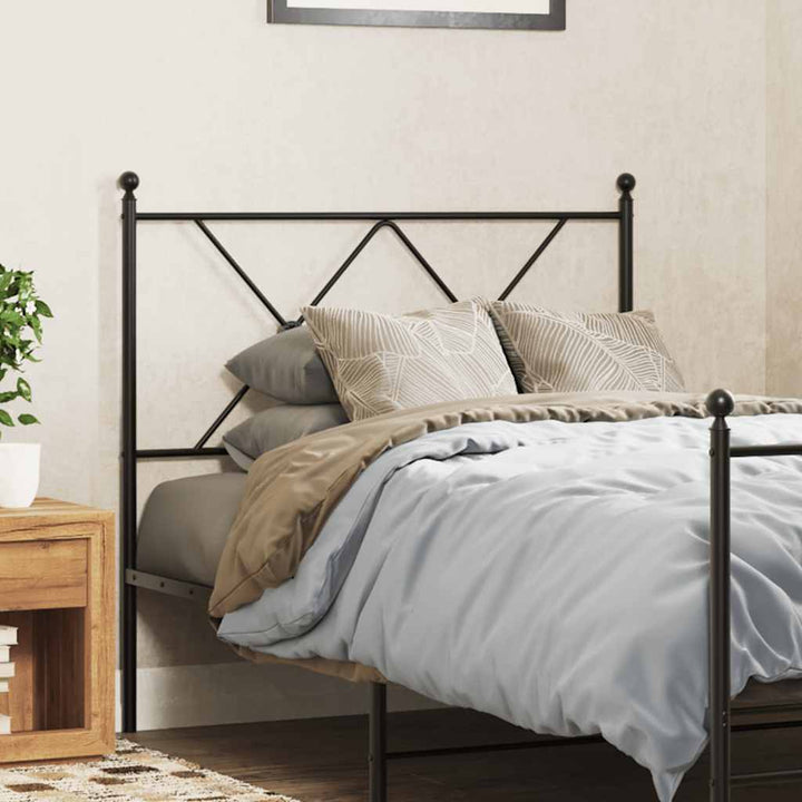 udskiftningsgavl 90 cm metal sort