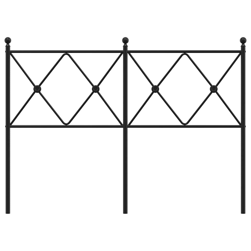 udskiftningsgavl 120 cm metal sort