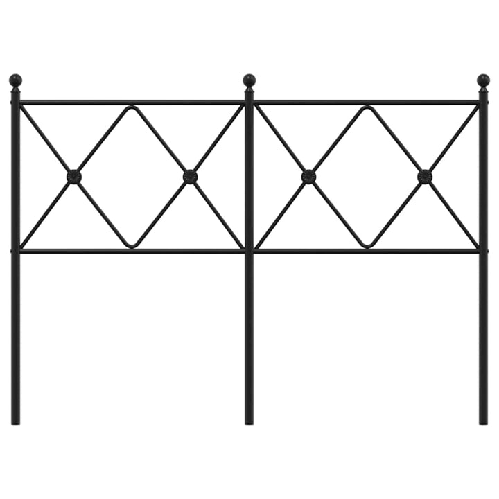 udskiftningsgavl 120 cm metal sort