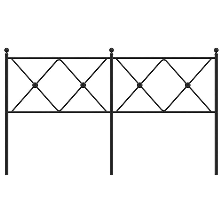 udskiftningsgavl 160 cm metal sort