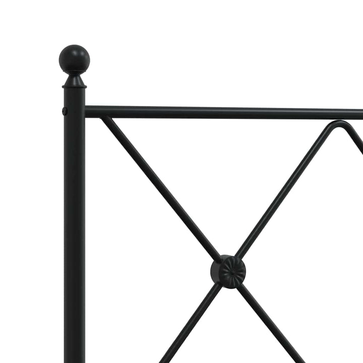udskiftningsgavl 160 cm metal sort