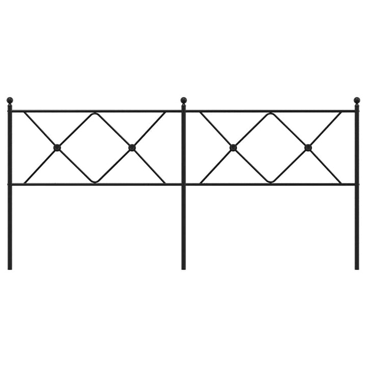 udskiftningsgavl 180 cm metal sort