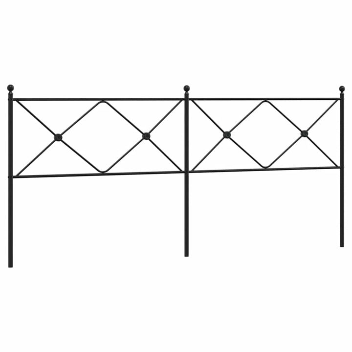 udskiftningsgavl 193 cm metal sort