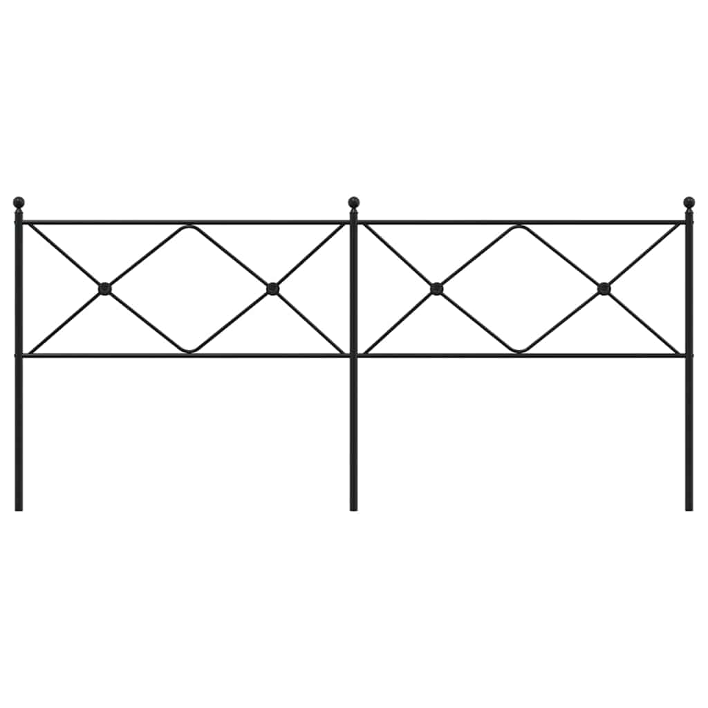 udskiftningsgavl 193 cm metal sort