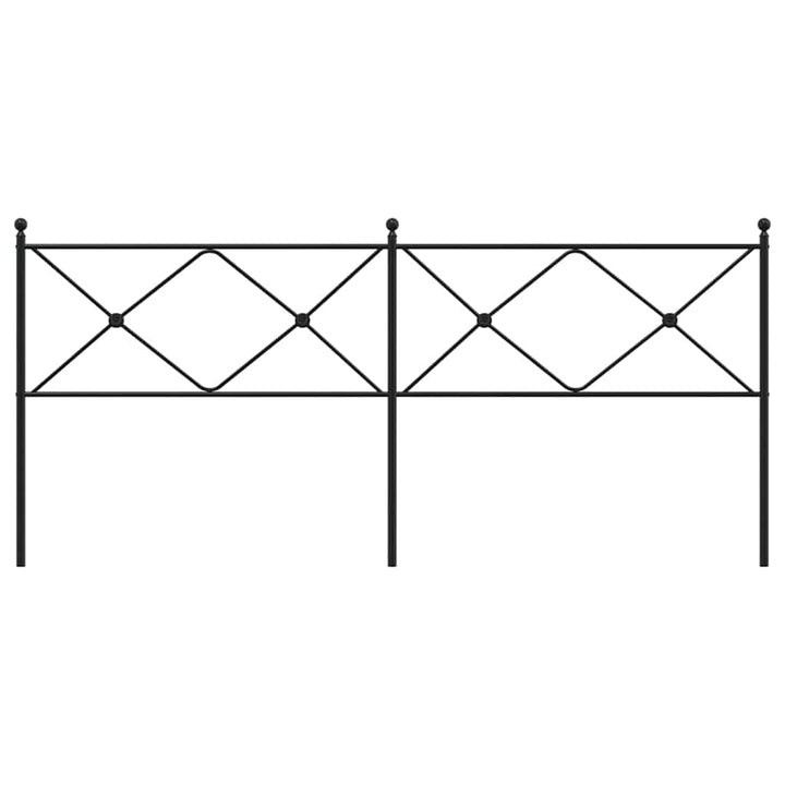 udskiftningsgavl 193 cm metal sort