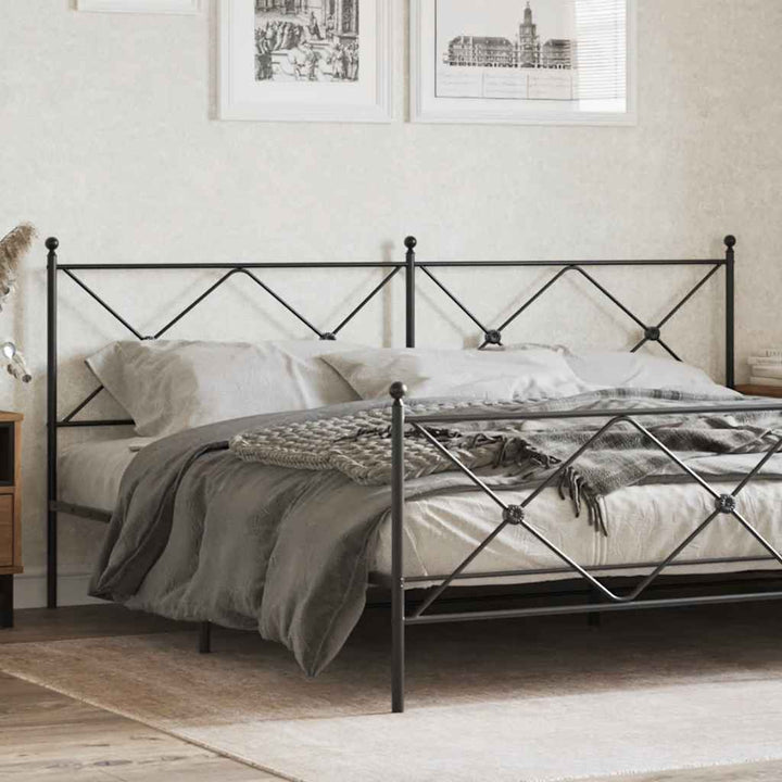 udskiftningsgavl 193 cm metal sort