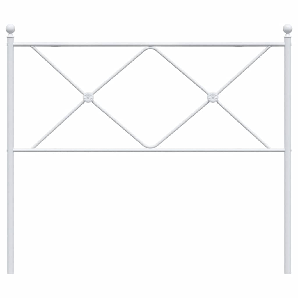 udskiftningsgavl 107 cm metal hvid