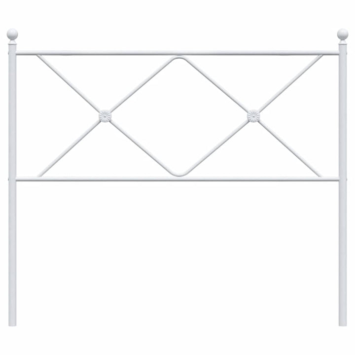 udskiftningsgavl 107 cm metal hvid