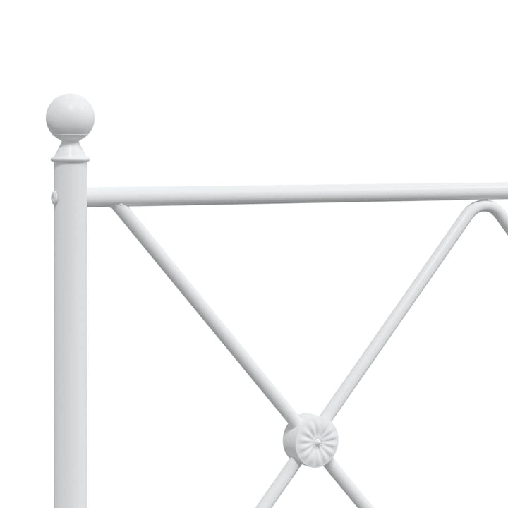 udskiftningsgavl 107 cm metal hvid