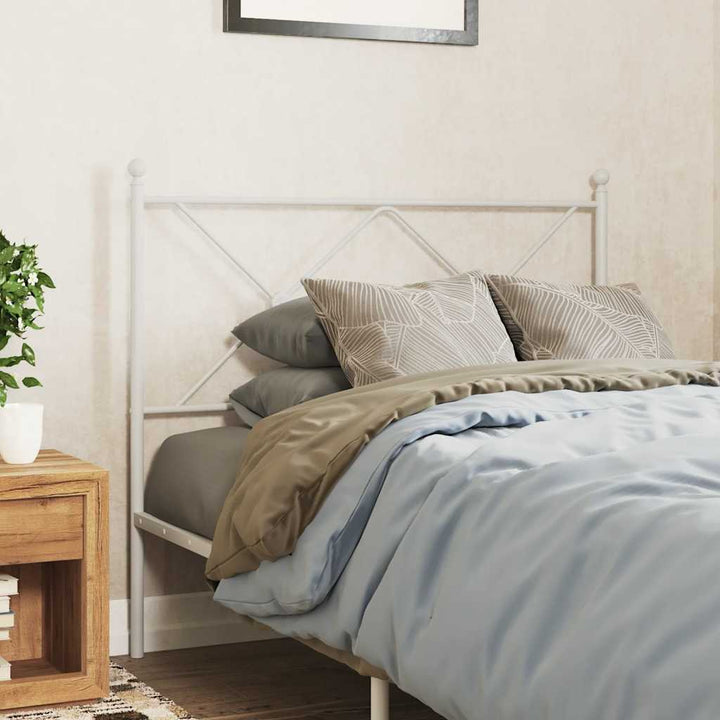 udskiftningsgavl 107 cm metal hvid