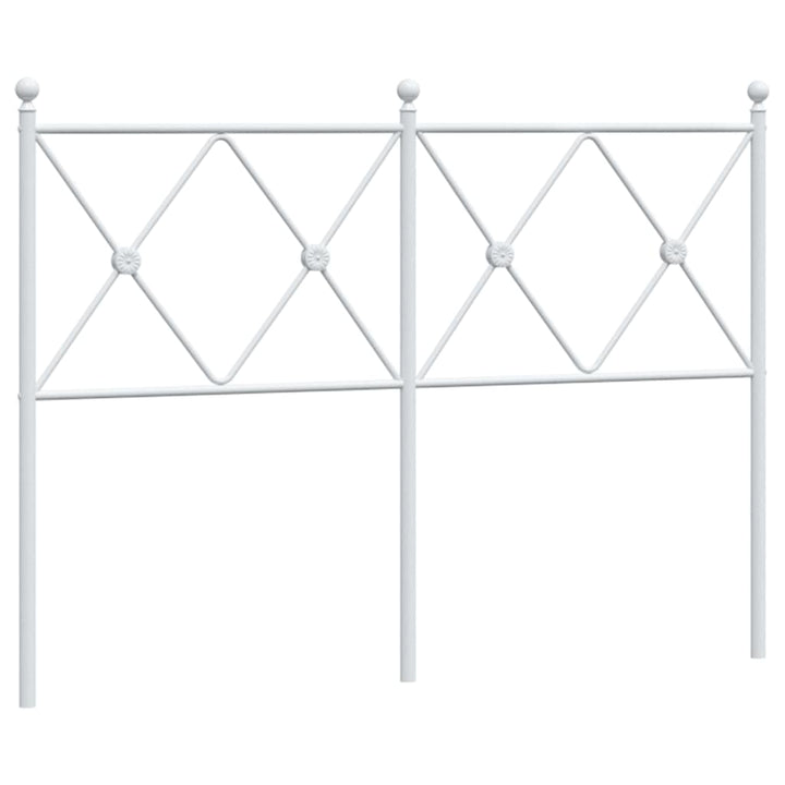 udskiftningsgavl 120 cm metal hvid