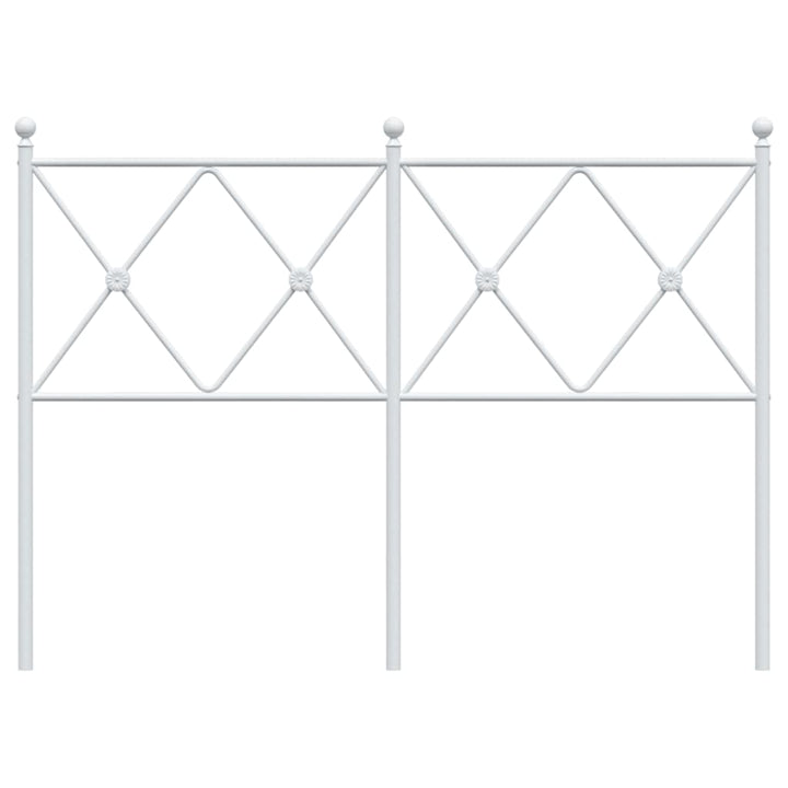 udskiftningsgavl 120 cm metal hvid