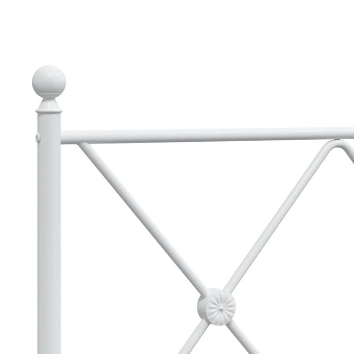 udskiftningsgavl 120 cm metal hvid