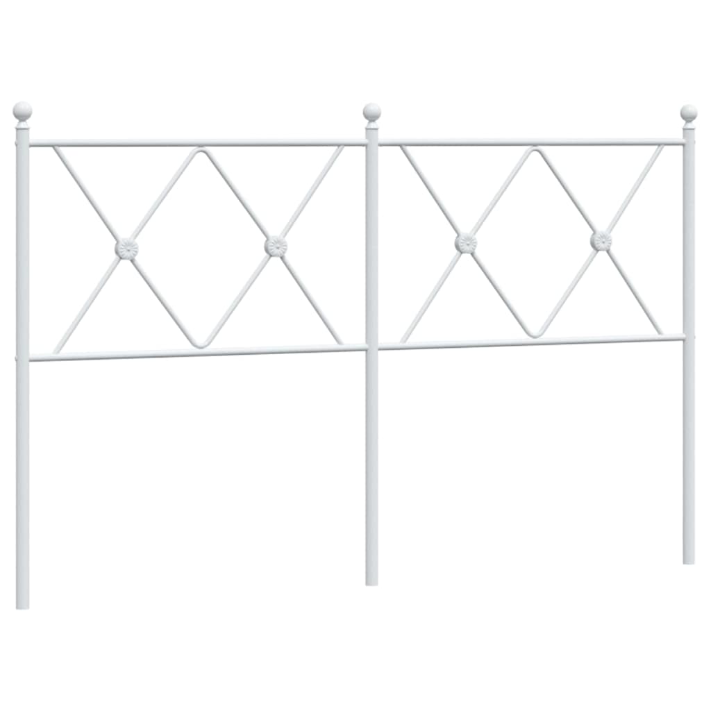 udskiftningsgavl 137 cm metal hvid