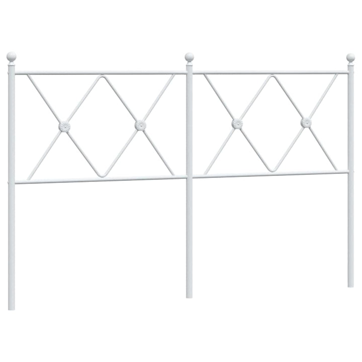 udskiftningsgavl 137 cm metal hvid