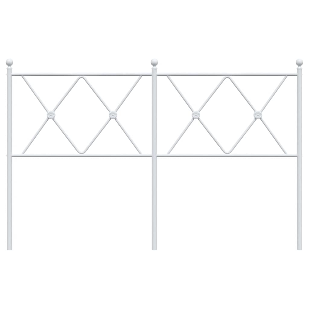udskiftningsgavl 137 cm metal hvid