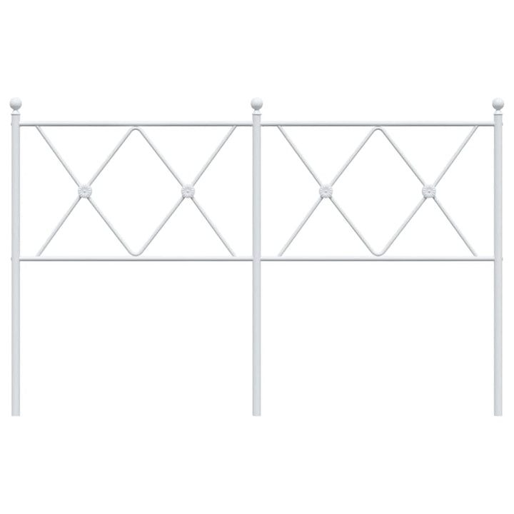 udskiftningsgavl 137 cm metal hvid