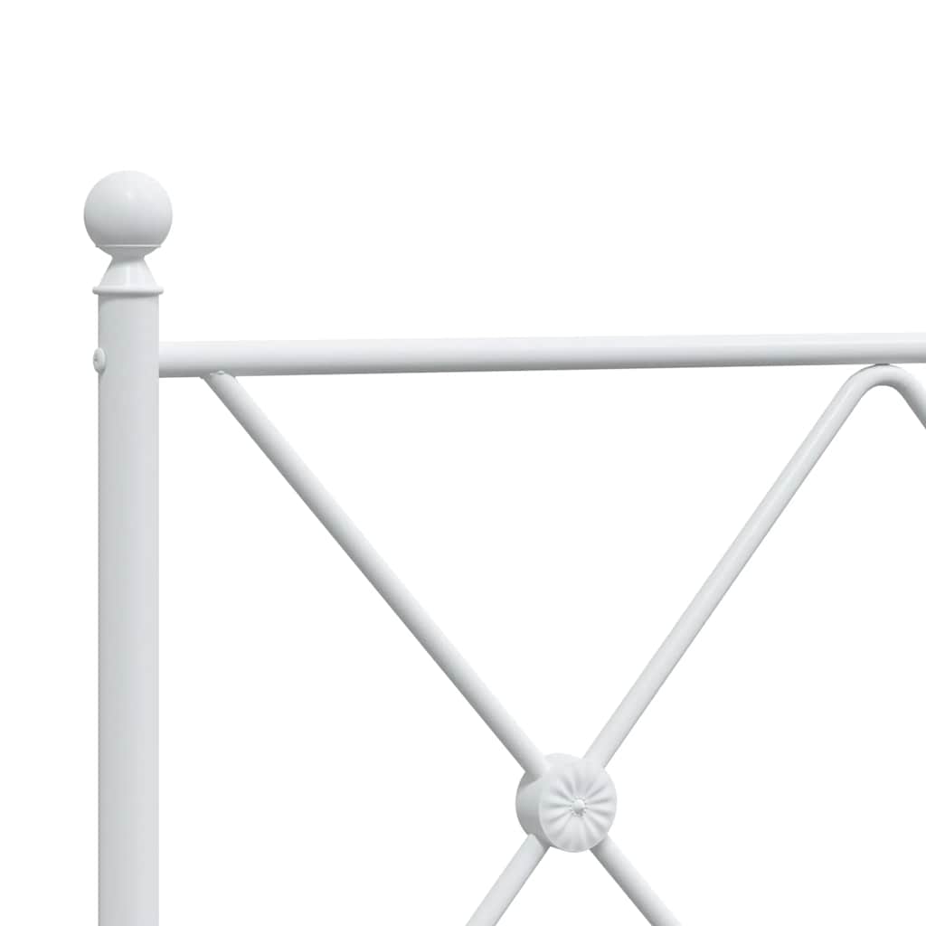 udskiftningsgavl 137 cm metal hvid