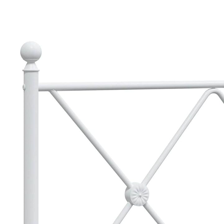 udskiftningsgavl 137 cm metal hvid