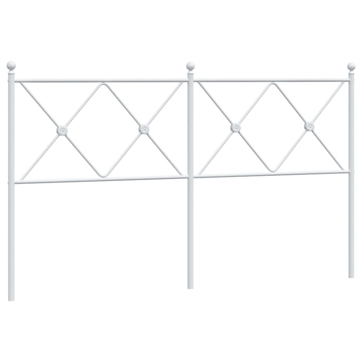udskiftningsgavl 150 cm metal hvid