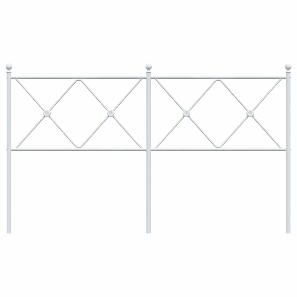 udskiftningsgavl 150 cm metal hvid