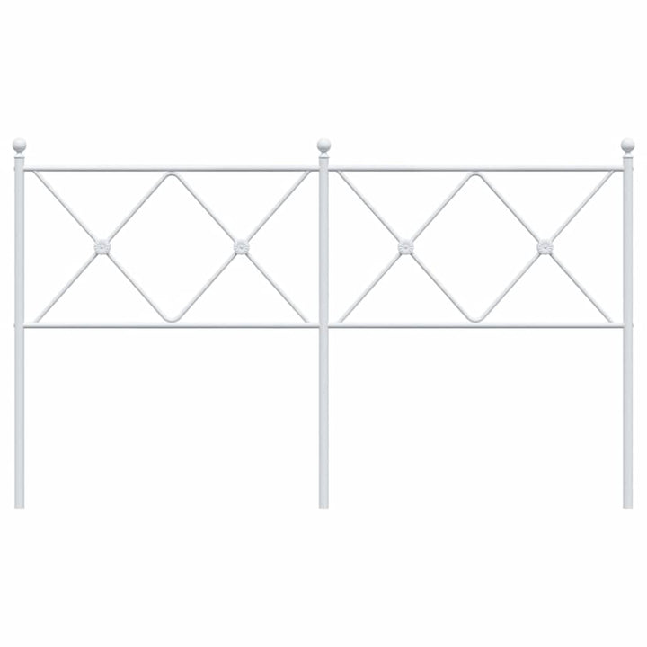 udskiftningsgavl 150 cm metal hvid