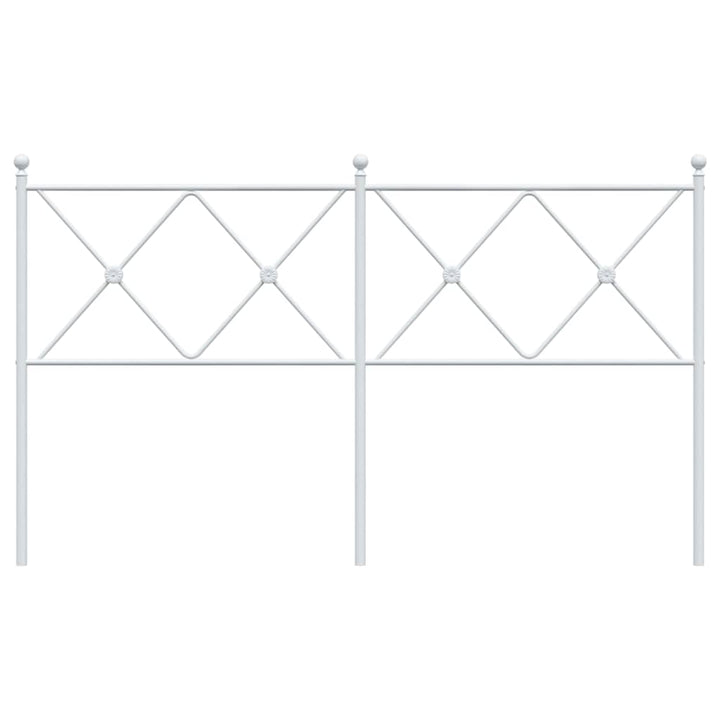 udskiftningsgavl 160 cm metal hvid