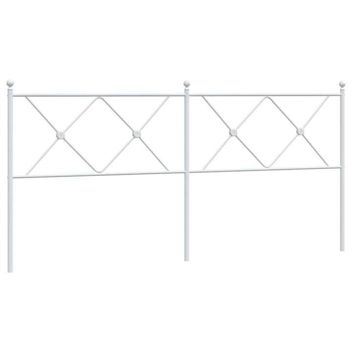udskiftningsgavl 180 cm metal hvid