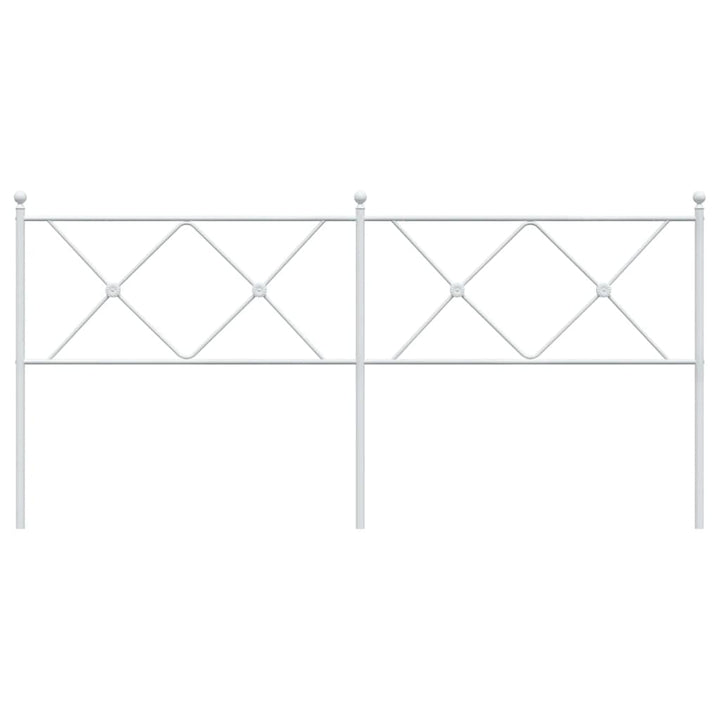 udskiftningsgavl 180 cm metal hvid