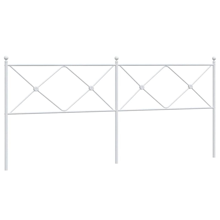 udskiftningsgavl 193 cm metal hvid
