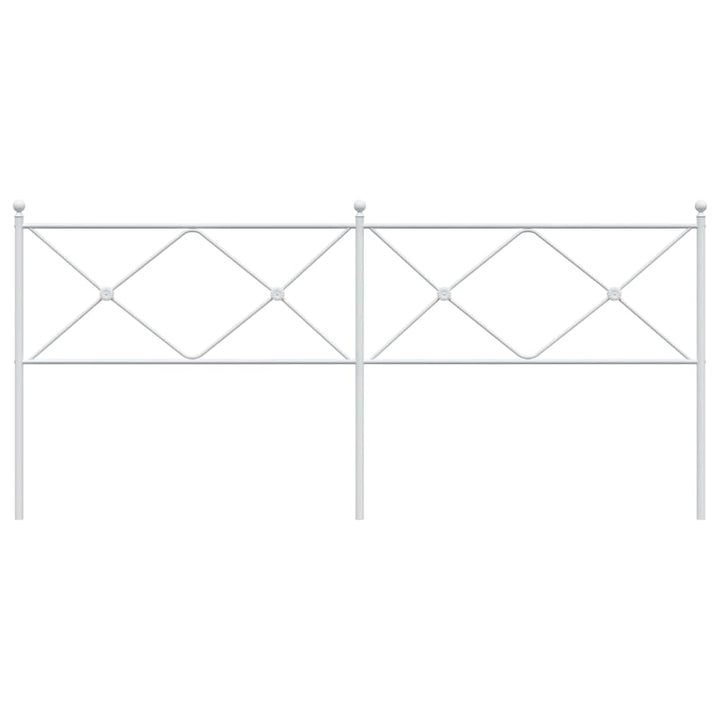 udskiftningsgavl 193 cm metal hvid