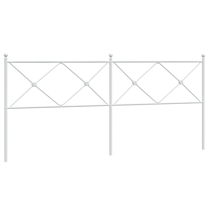 udskiftningsgavl 200 cm metal hvid