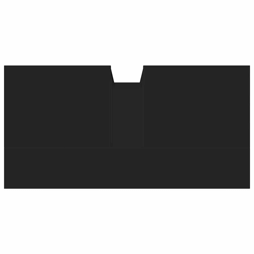 underskab til håndvask 60x30x60 cm konstrueret træ sort