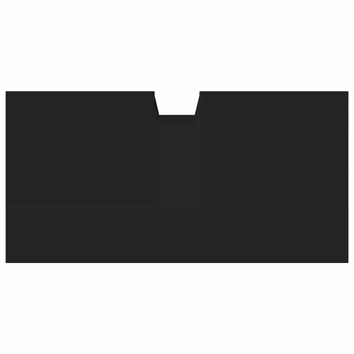 underskab til håndvask 60x30x60 cm konstrueret træ sort