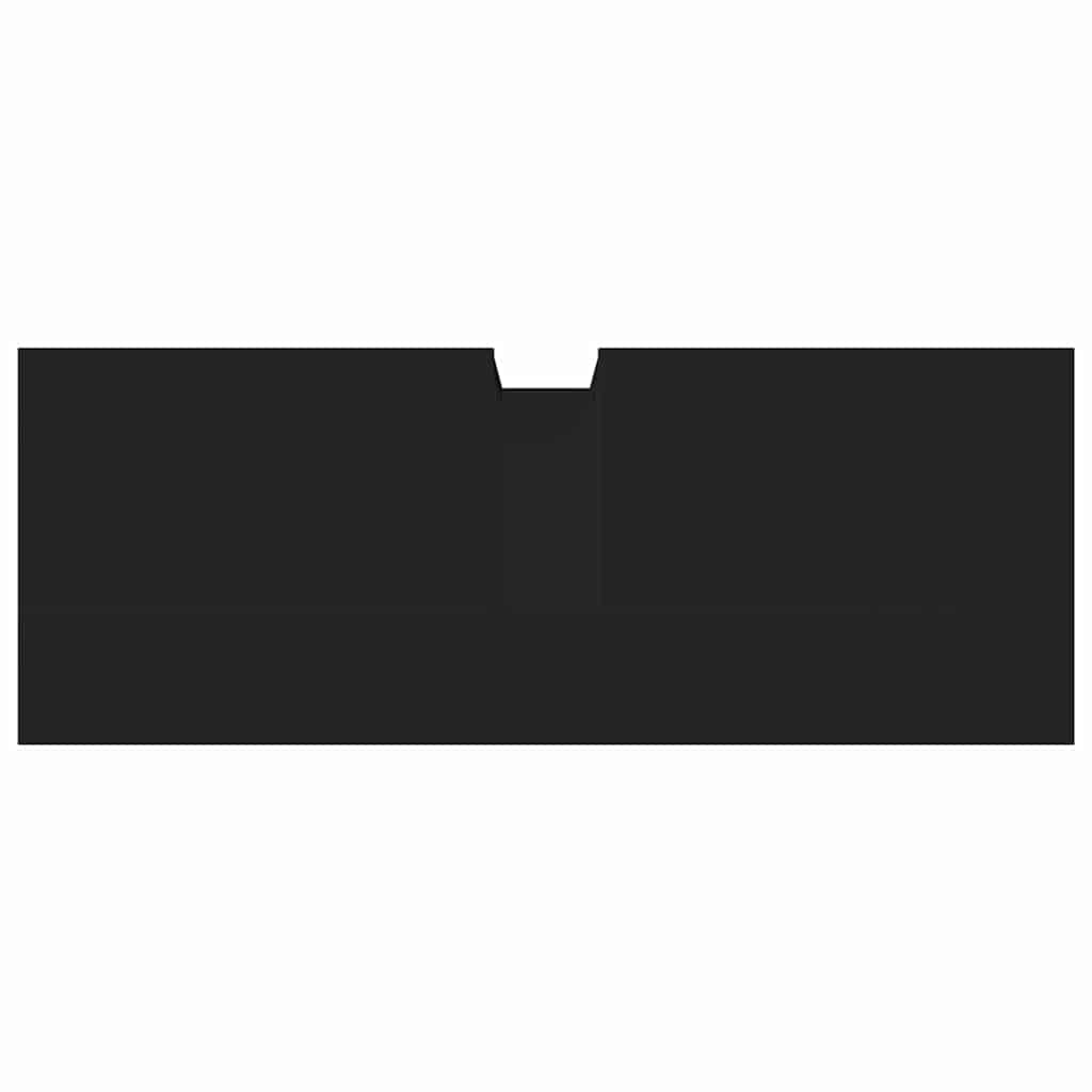 underskab til håndvask 80x30x60 cm konstrueret træ sort