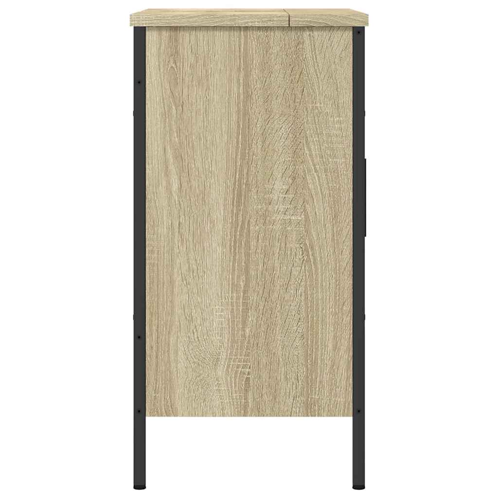 underskab til håndvask 60x30x60 cm konstrueret træ sonoma-eg