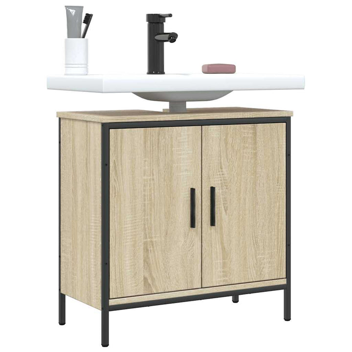 underskab til håndvask 60x30x60 cm konstrueret træ sonoma-eg