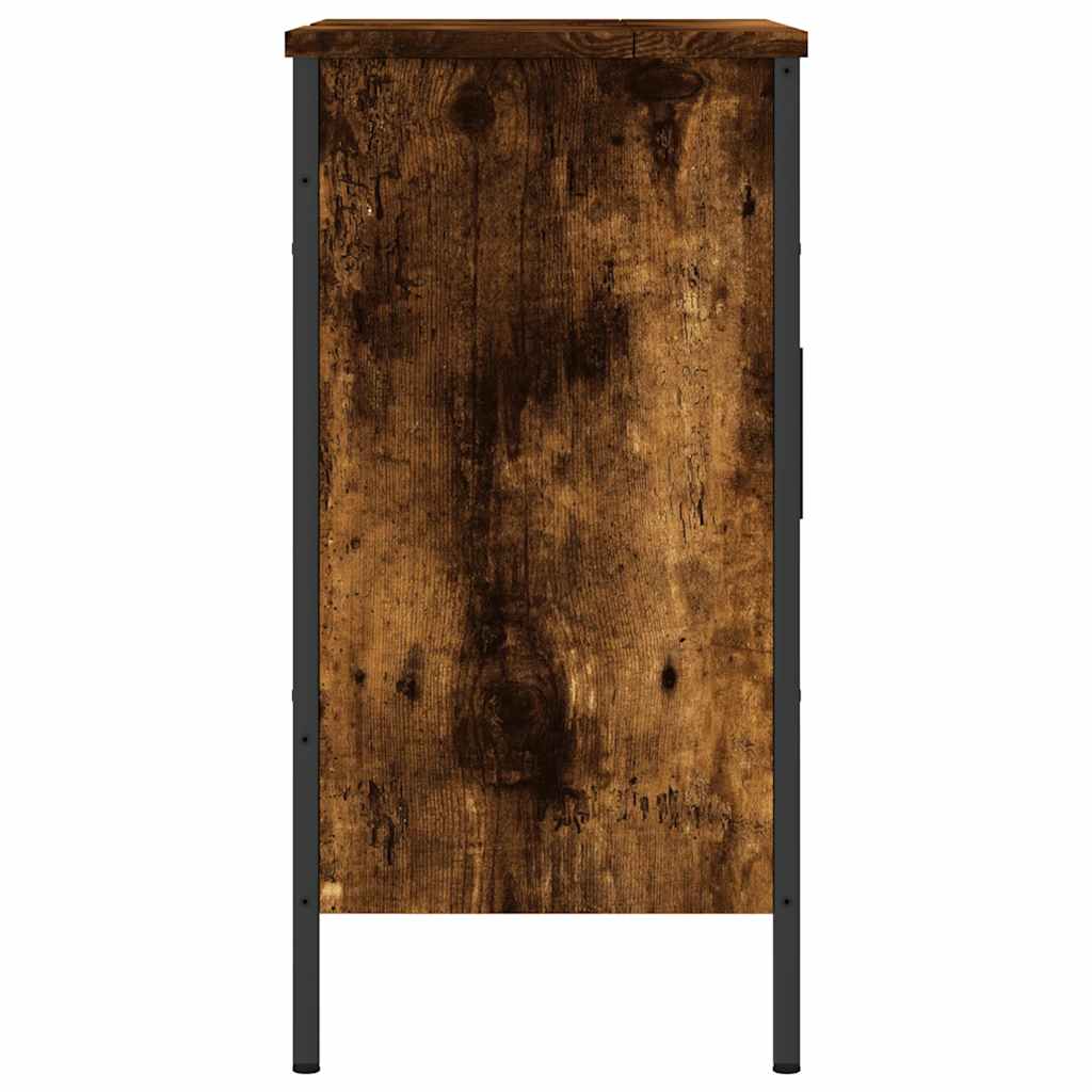 underskab til håndvask 60x30x60 cm konstrueret træ røget eg