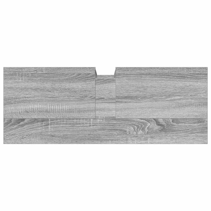 underskab til vask 80x30x60 cm konstrueret træ grå sonoma-eg