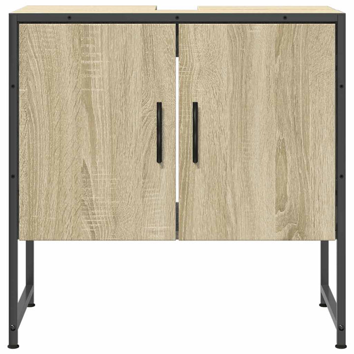 underskab til håndvask 60x33x60 cm konstrueret træ sonoma-eg