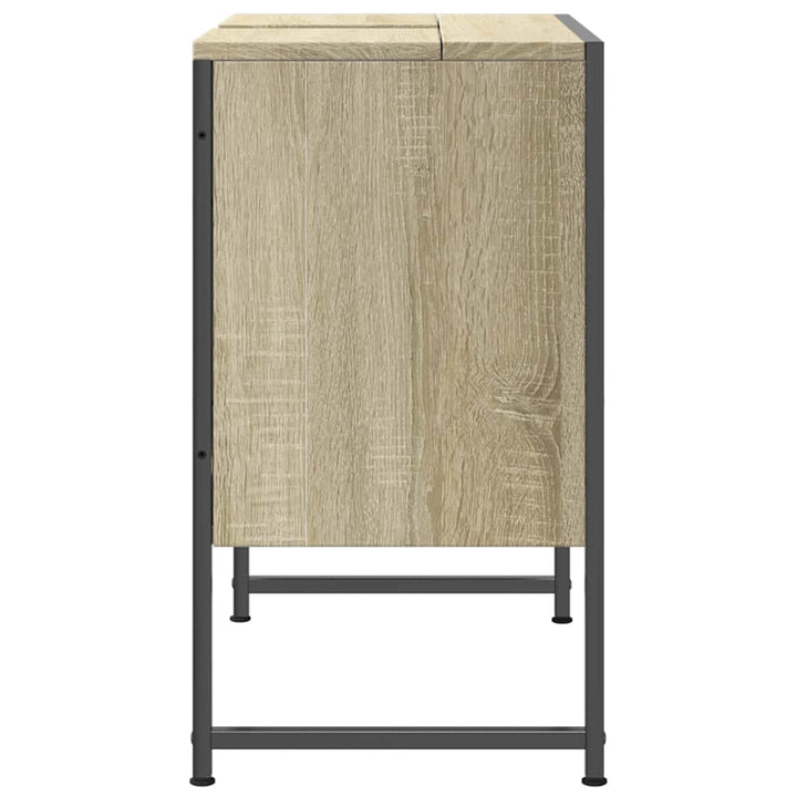underskab til håndvask 60x33x60 cm konstrueret træ sonoma-eg